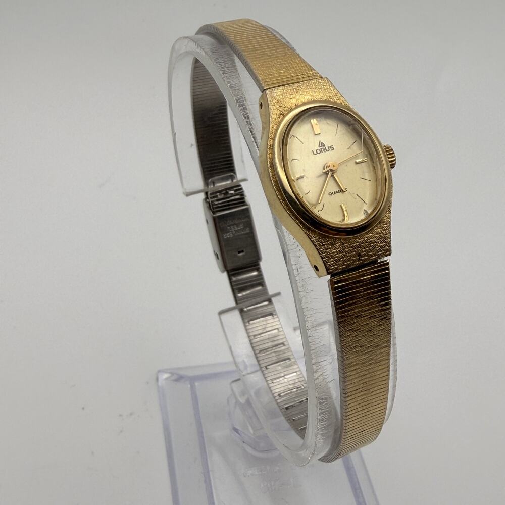 Elegant Vintage Lorus Quartz Cocktail Watch - Gold Tone Working New Battery